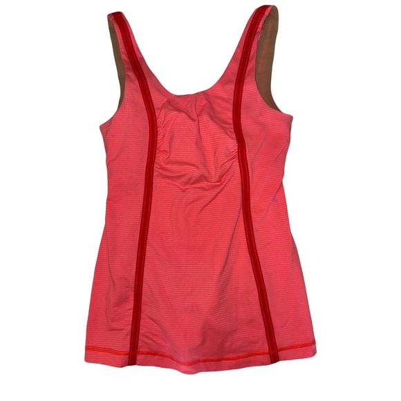 Lululemon Women’s Wholehearted Tonka Stripe Flare Tank Top Sz 6 Great Condition - Picture 5 of 8
